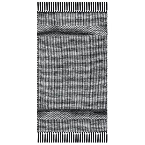 6 x 6 ft. Montauk Contemporary Square Rug, Light Green & Black, Safavieh, Mfr#: MTK620Y-6SQ